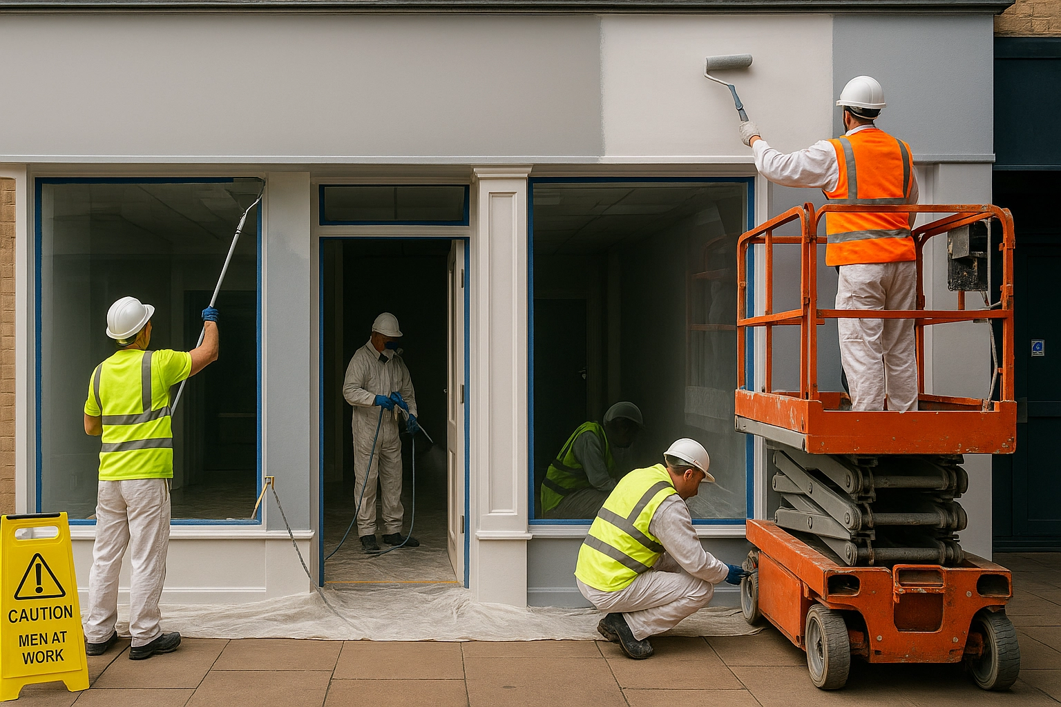 Commercial interior repaint