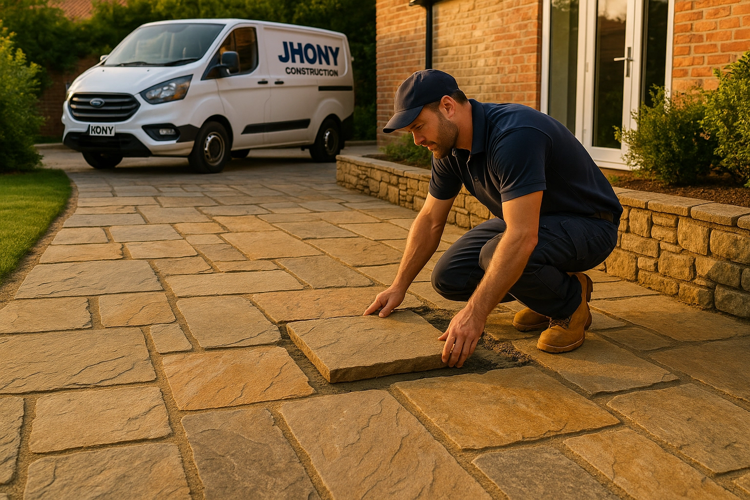 Natural stone tiles sealed with satin finish